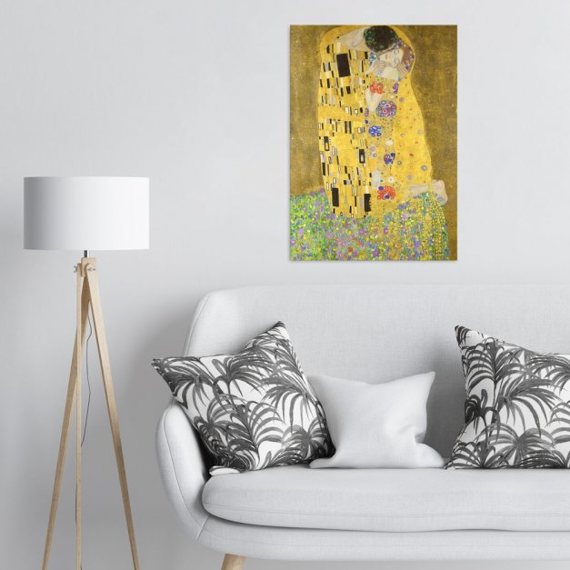 Plakat metalowy Gustav Klimt Pocałunek L