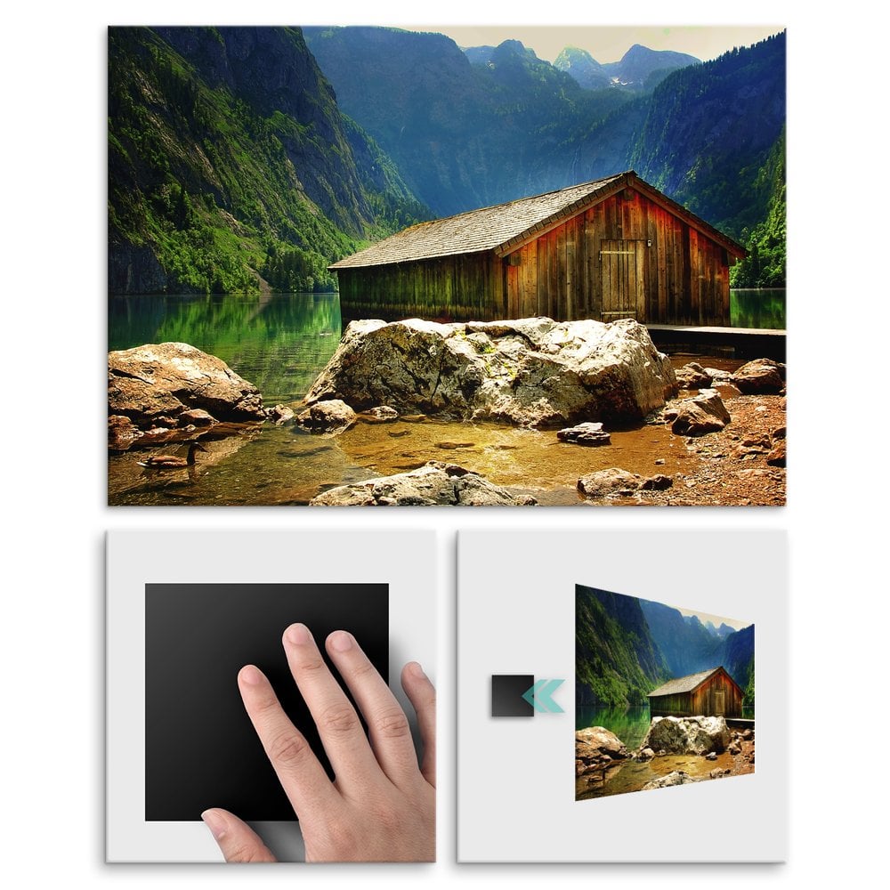 Plakat metalowy grska chatka L