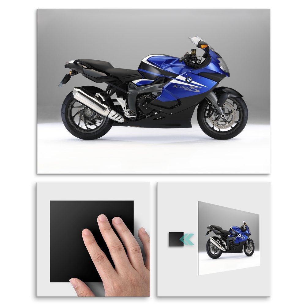 Plakat metalowy potwr z fabryki BMW L