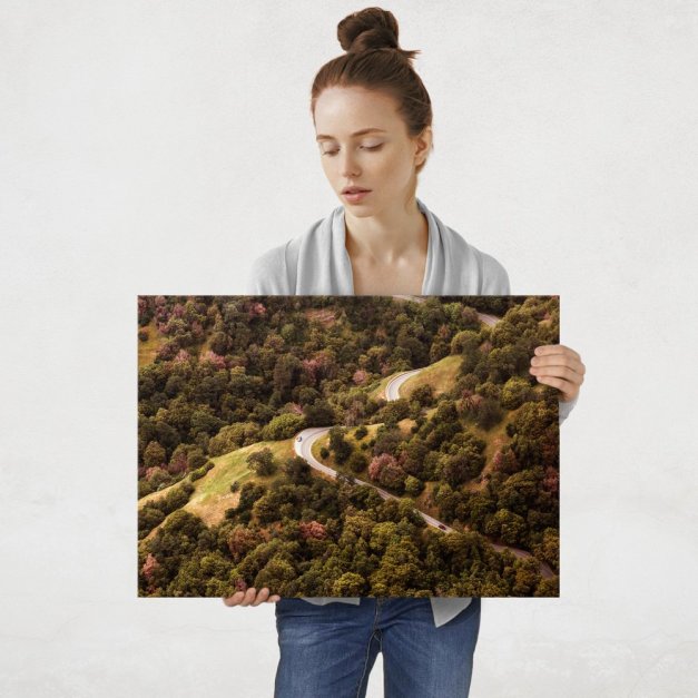 Plakat metalowy ludzka ingerencja L