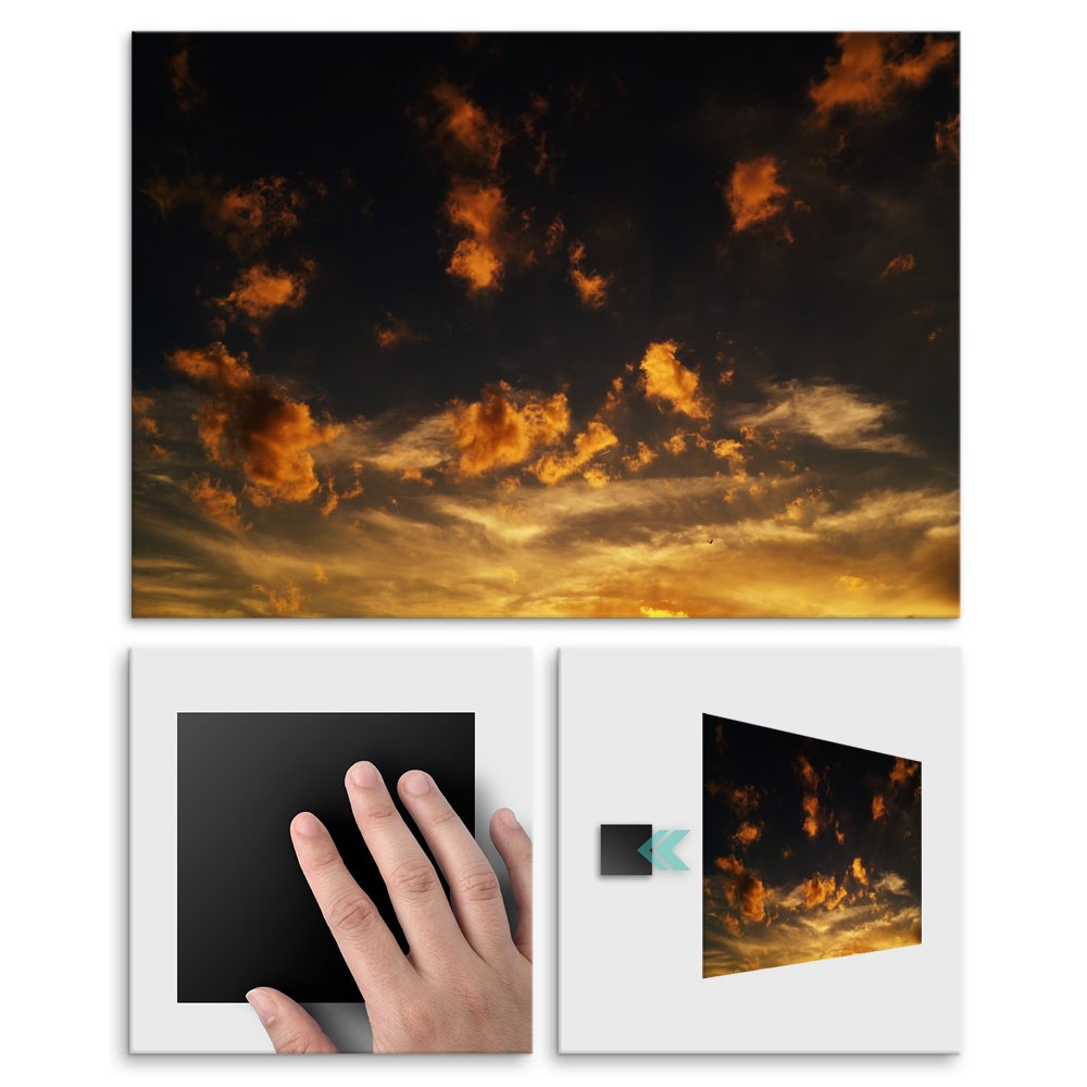 Plakat metalowy chwil przed noc M