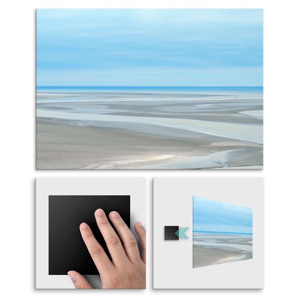 Plakat metalowy ocean na horyzoncie L