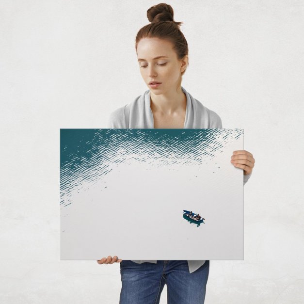 Plakat metalowy w daleką podróż L