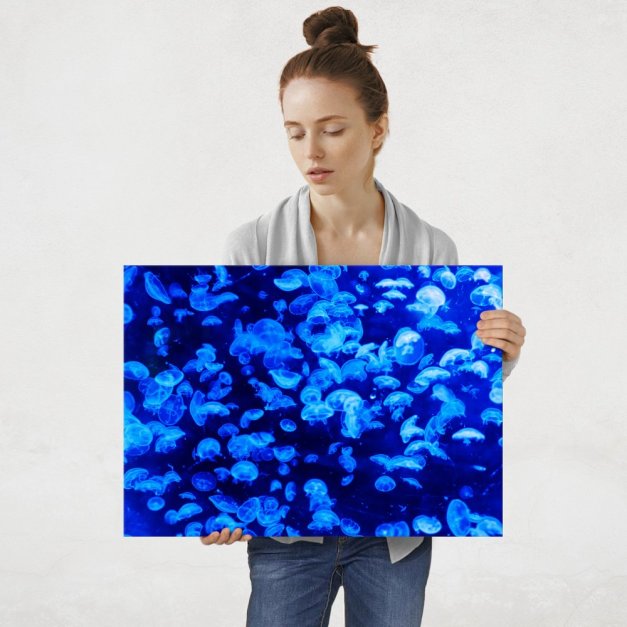 Plakat metalowy głebi oceanów L