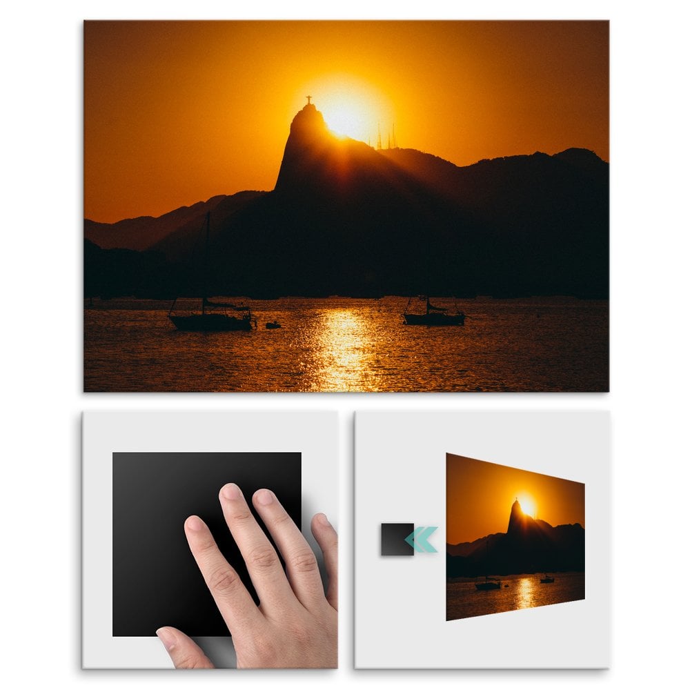 Plakat metalowy widok w rio de janerio M