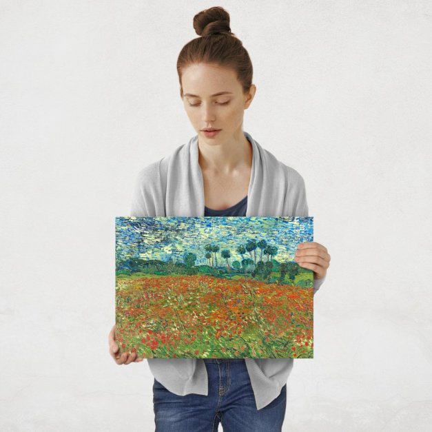 Plakat metalowy Vincent van Gogh Poppy field M