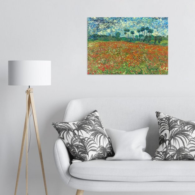 Plakat metalowy Vincent van Gogh Poppy field L