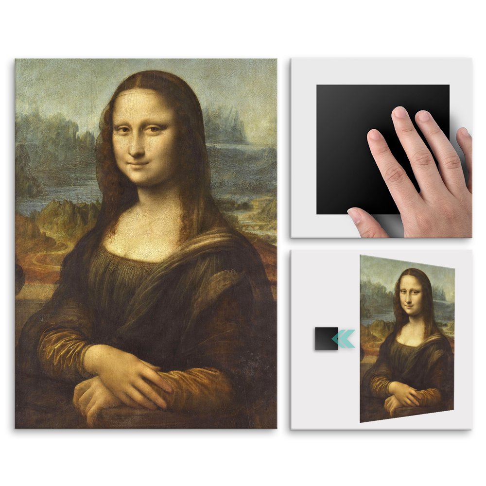 Plakat metalowy Leonardo da Vinci Monna Lisa, la Gioconda M