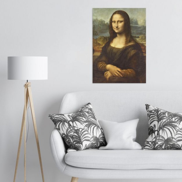 Plakat metalowy Leonardo da Vinci Monna Lisa, la Gioconda L