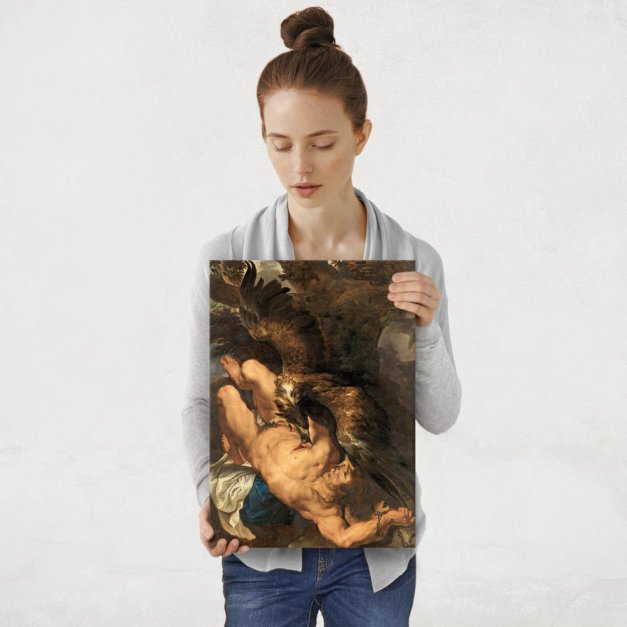 Plakat metalowy Peter Paul Rubens Prometheus Bound M