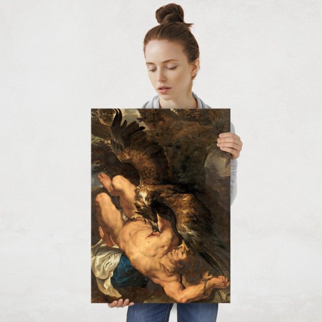 Plakat metalowy Peter Paul Rubens Prometheus Bound L