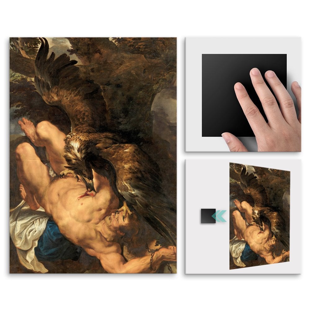 Plakat metalowy Peter Paul Rubens Prometheus Bound L