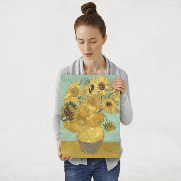 Plakat metalowy Vincent van Gogh Sunflowers M