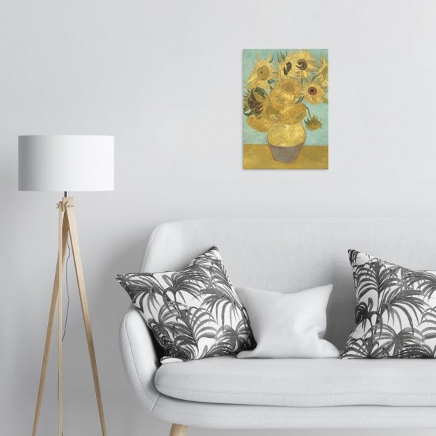 Plakat metalowy Vincent van Gogh Sunflowers M