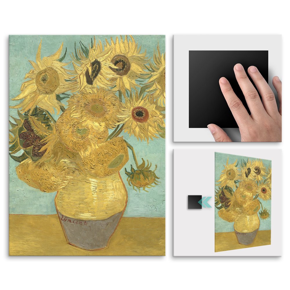 Plakat metalowy Vincent van Gogh Sunflowers M