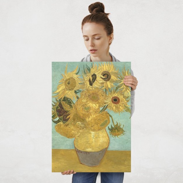 Plakat metalowy Vincent van Gogh Sunflowers L
