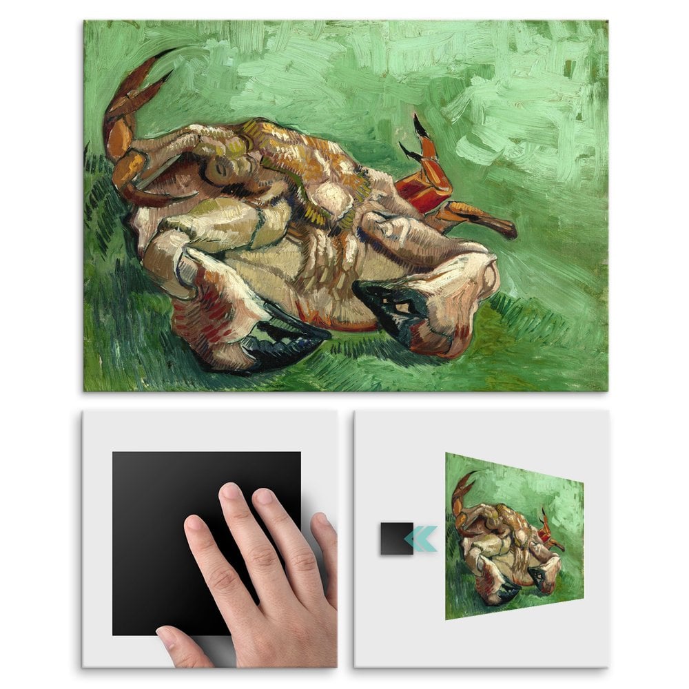 Plakat metalowy Vincent Van Gogh A Crab On Its Back L