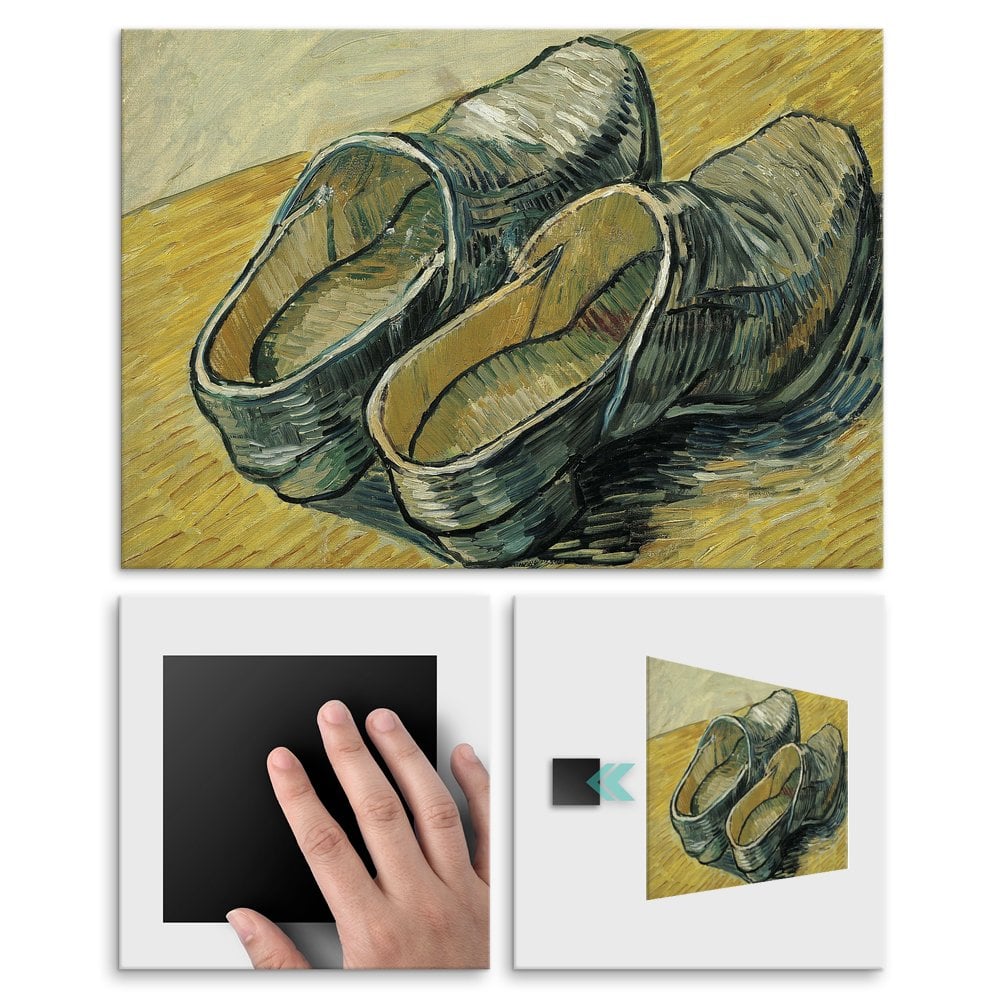 Plakat metalowy Vincent Van Gogh A Pair of Leather Clogs M