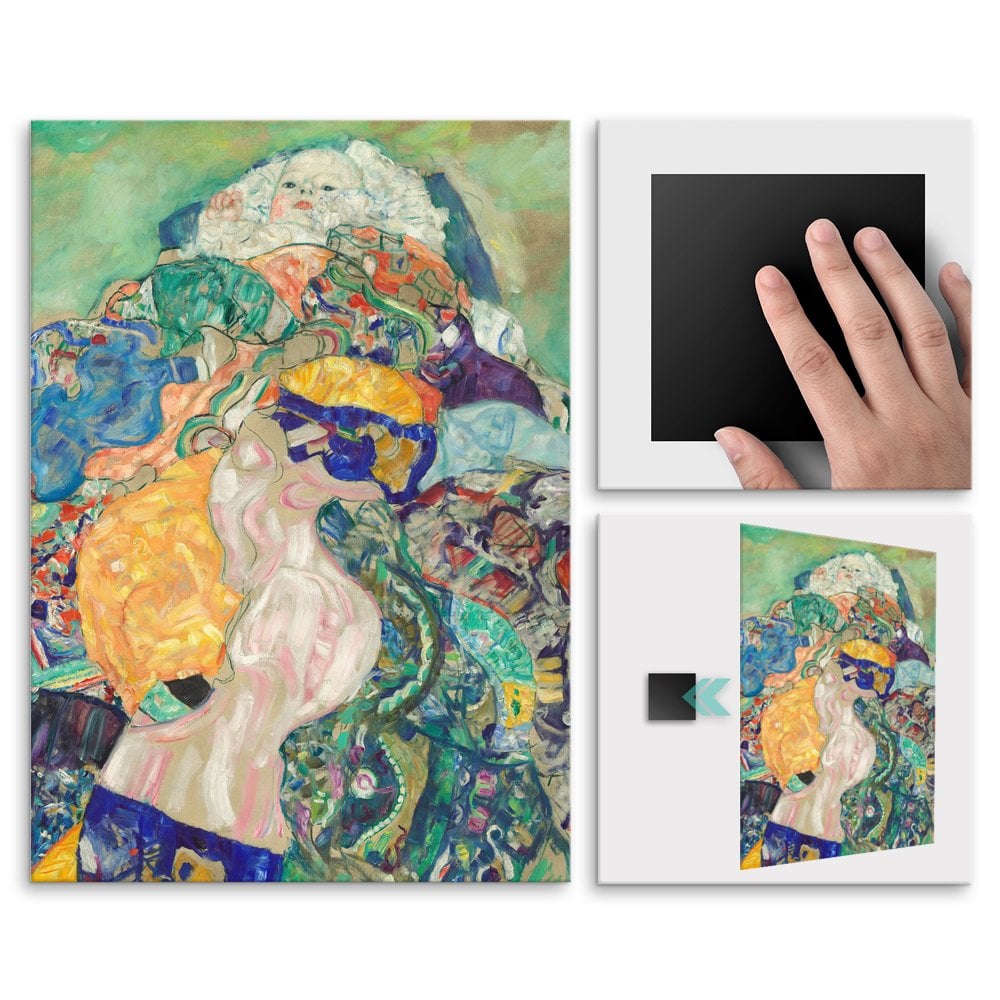 Plakat metalowy Gustav Klimt Baby Cradle M