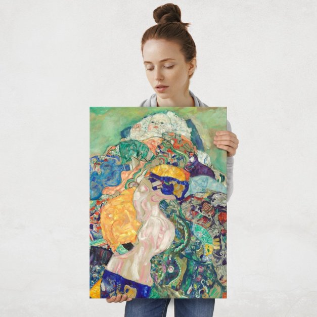 Plakat metalowy Gustav Klimt Baby Cradle L