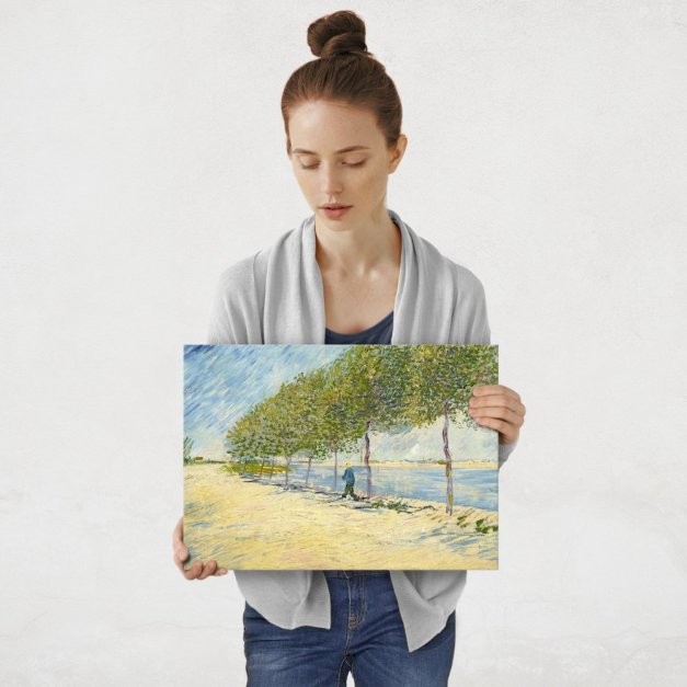 Plakat metalowy Vincent Van Gogh By The Seine M