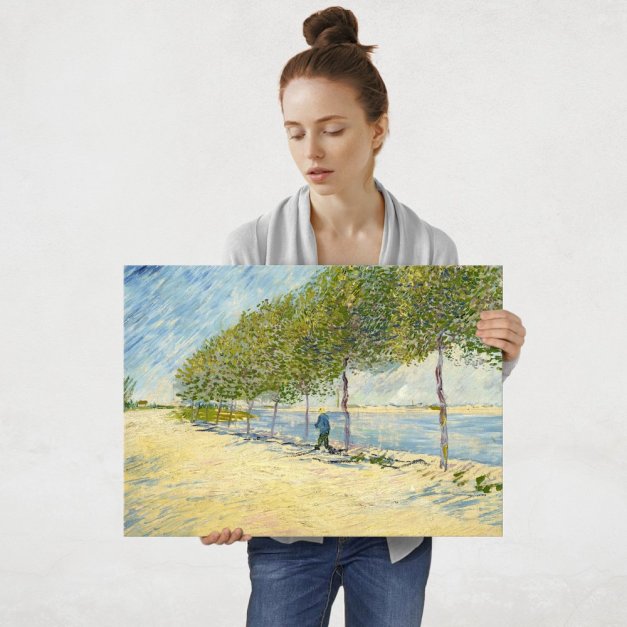 Plakat metalowy Vincent Van Gogh By The Seine L