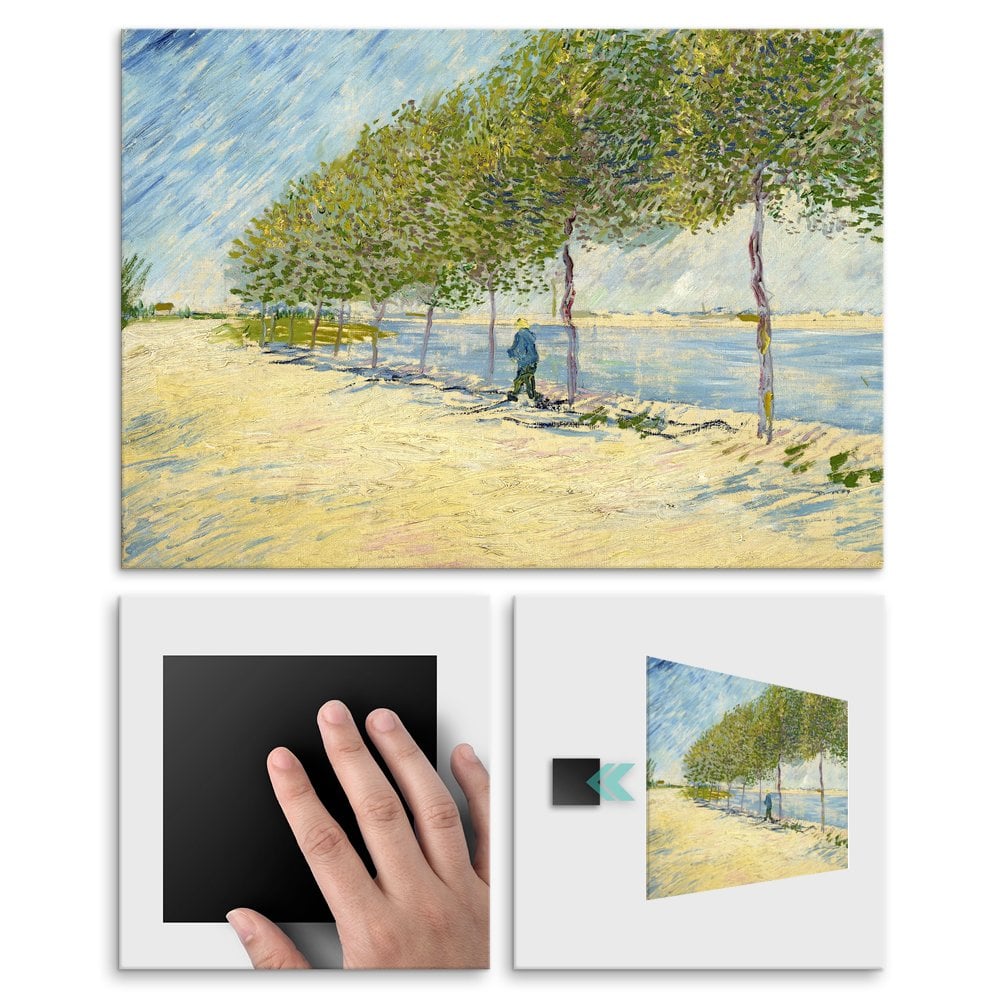 Plakat metalowy Vincent Van Gogh By The Seine L