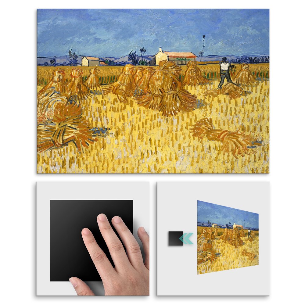 Plakat metalowy Vincent Van Gogh Corn Harvest in Provence M