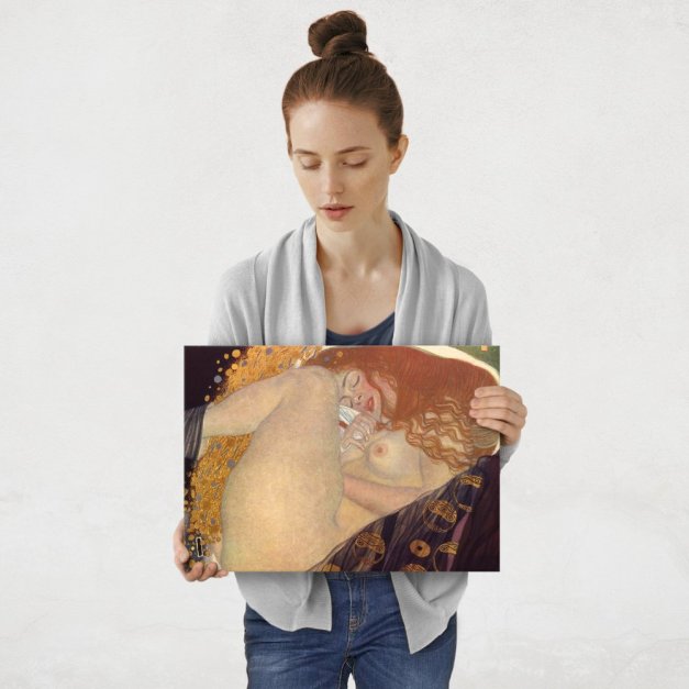 Plakat metalowy Gustav Klimt Danae M