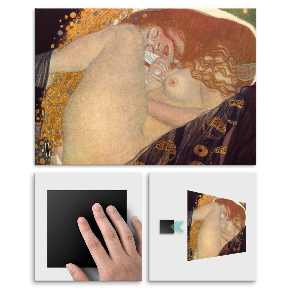 Plakat metalowy Gustav Klimt Danae L