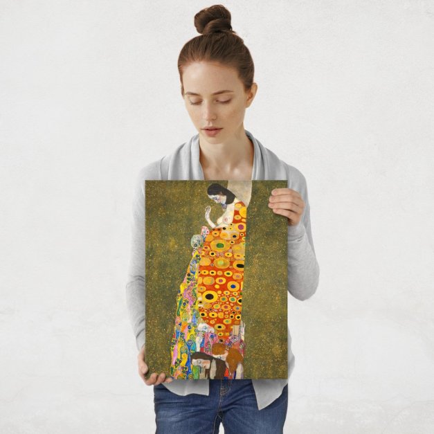 Plakat metalowy Gustav Klimt Hope, II M