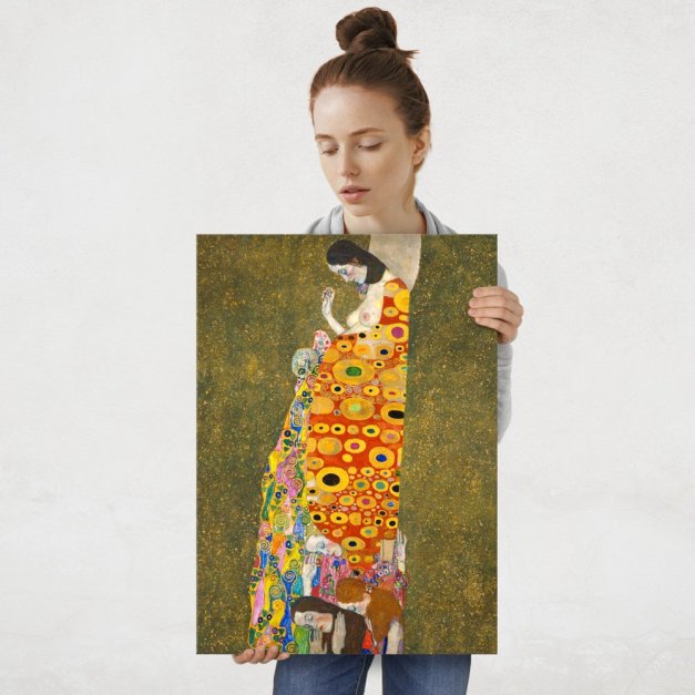 Plakat metalowy Gustav Klimt Hope, II L