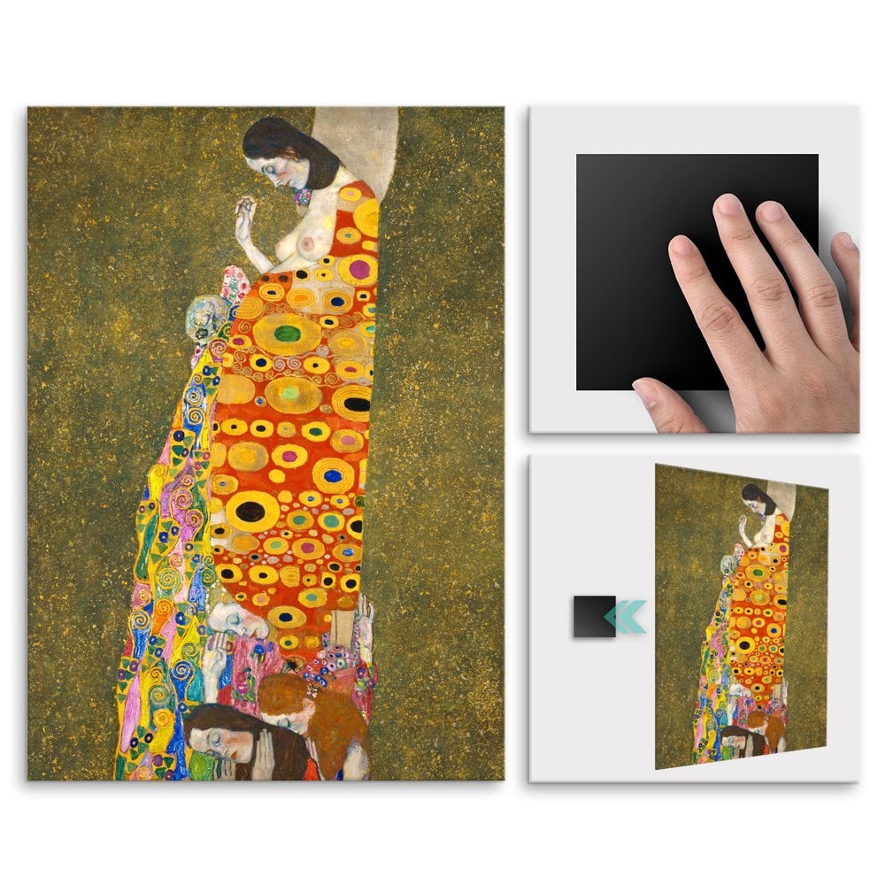 Plakat metalowy Gustav Klimt Hope, II L