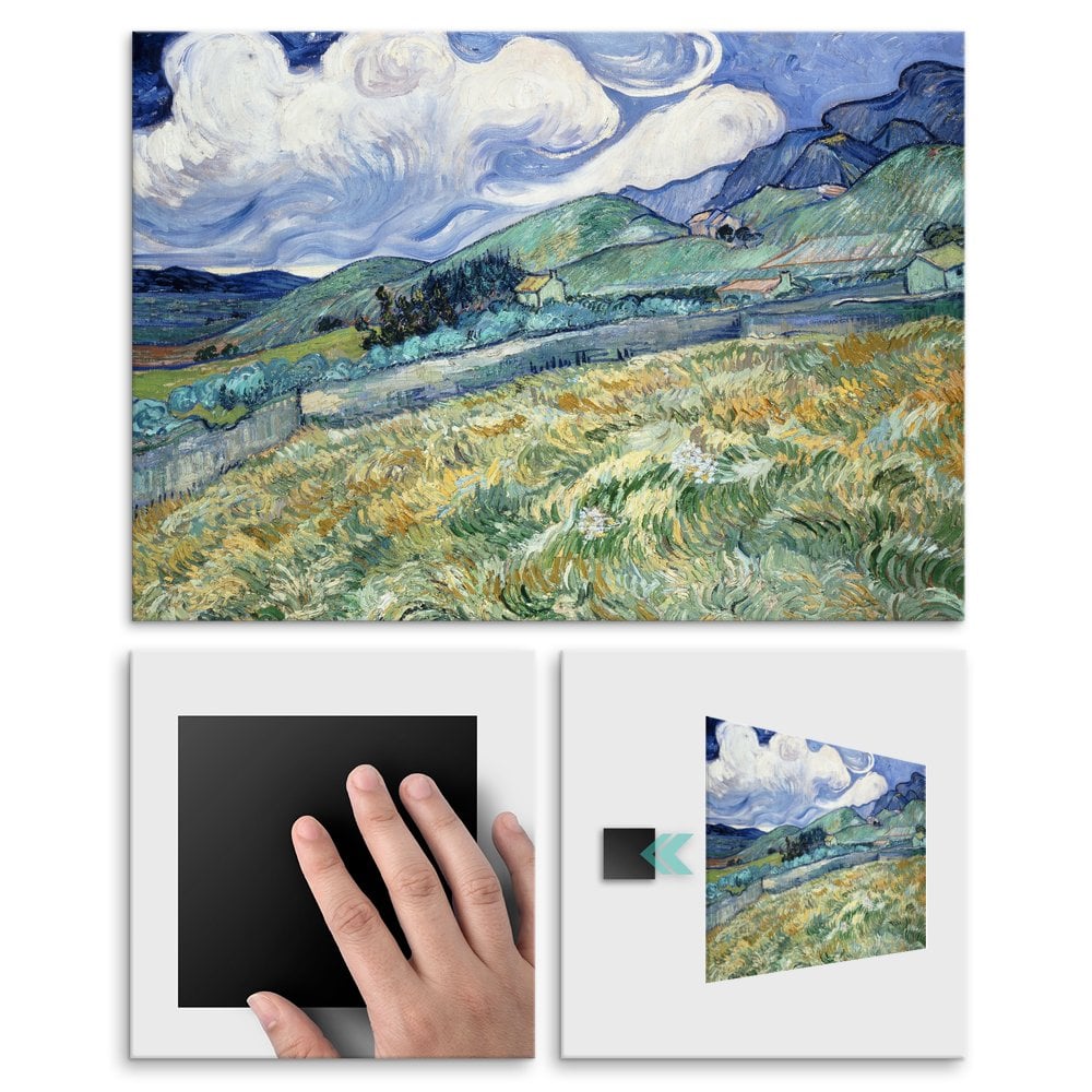 Plakat metalowy Vincent Van Gogh Landscape from Saint-Rmy M