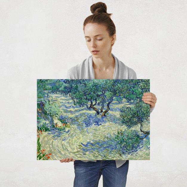 Plakat metalowy Vincent Van Gogh Olive Orchard L