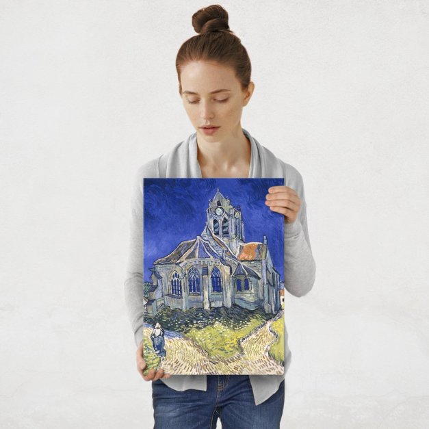 Plakat metalowy Vincent Van Gogh The Church in Auvers-sur-Oise, View from the Chevet M