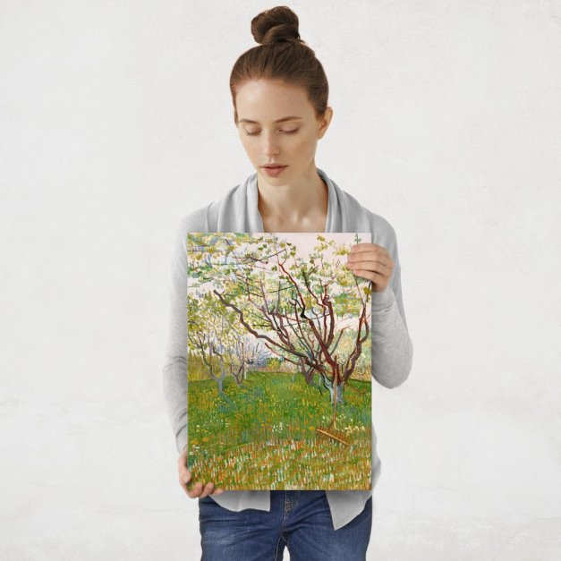 Plakat metalowy Vincent Van Gogh  The Flowering Orchard M