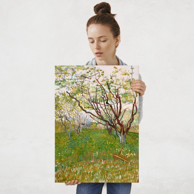 Plakat metalowy Vincent Van Gogh  The Flowering Orchard L