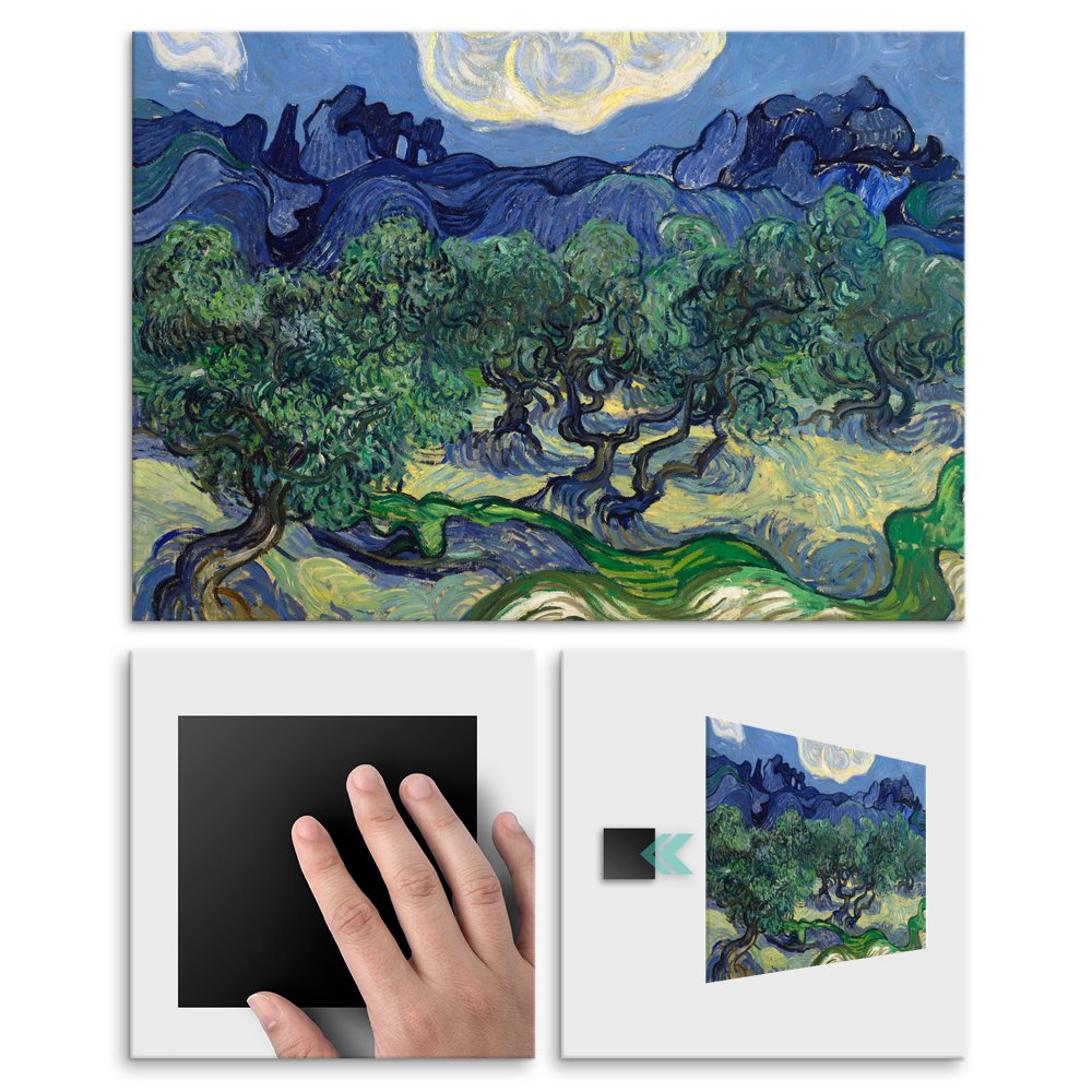 Plakat metalowy Vincent Van Gogh The Olive Trees L
