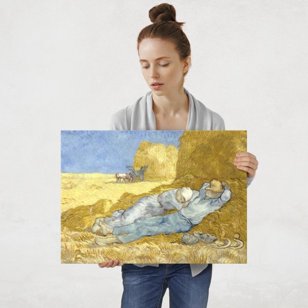 Plakat metalowy Vincent Van Gogh The Siesta L