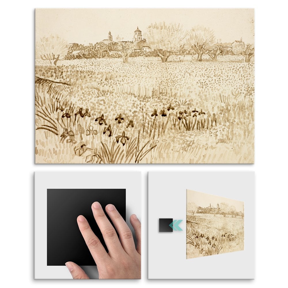 Plakat metalowy Vincent Van Gogh View of Arles M