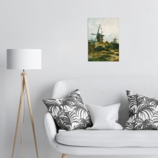 Plakat metalowy Vincent Van Gogh Windmills on Montmartre M