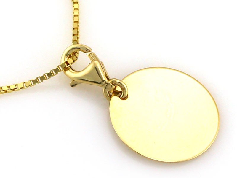 Złota zawieszka 333 charms charms prezent grawer
