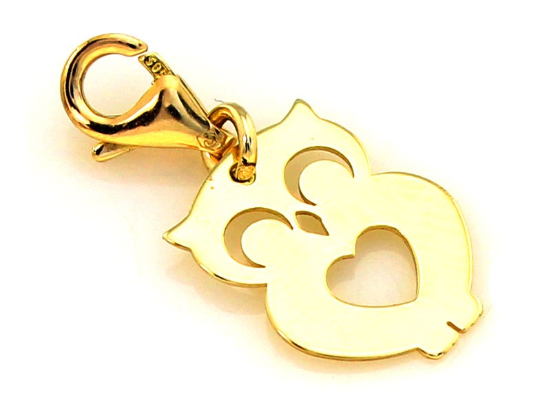 Złota zawieszka 333 charms charms prezent grawer