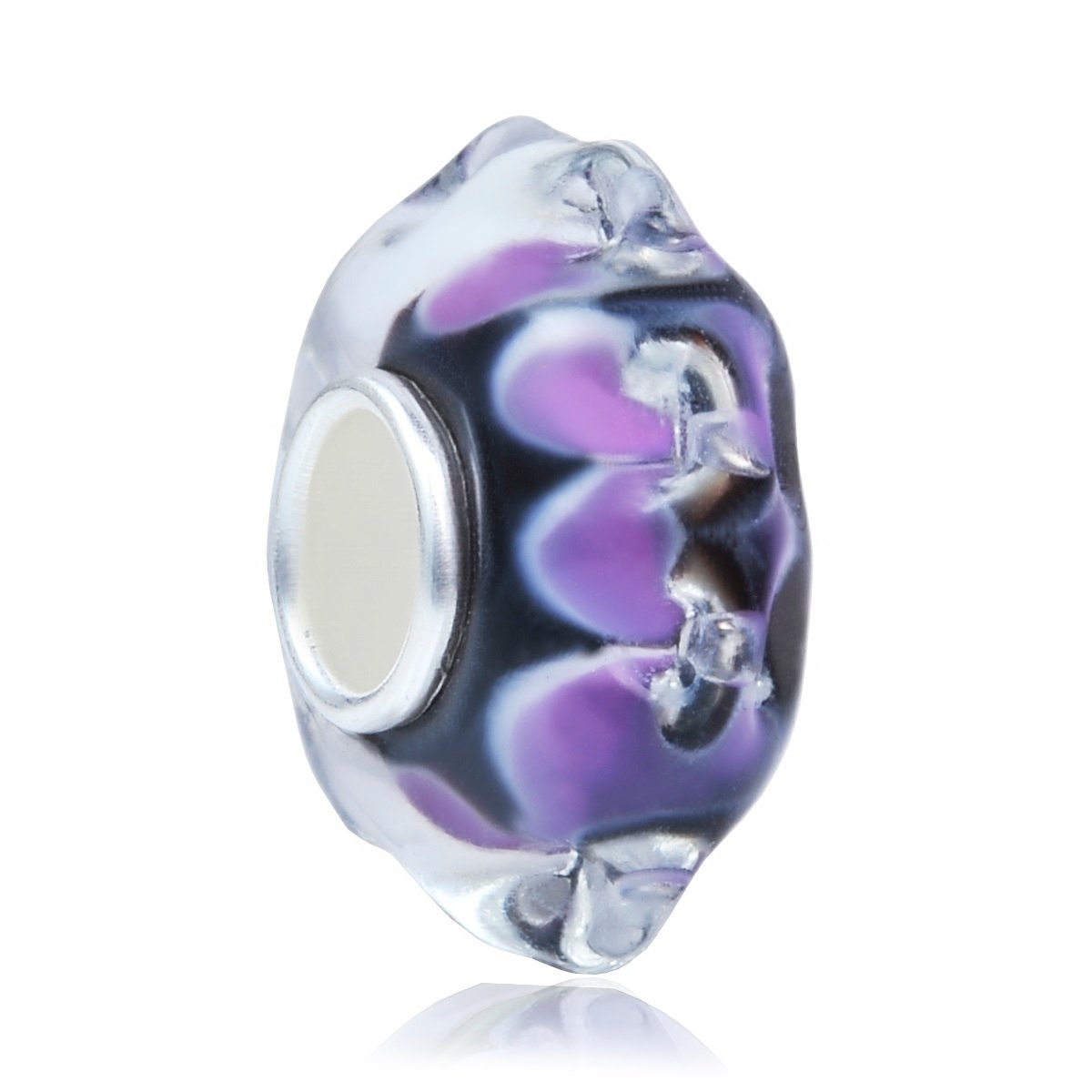 Charms Zawieszka Koralik 925 KRYSZTAOWE MENZURKI