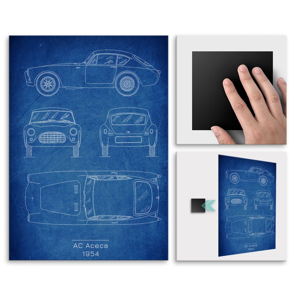 Plakat metalowy AC Aceca Projekt Cobalt L