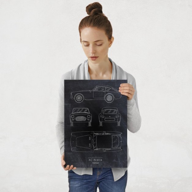 Plakat metalowy AC Aceca Projekt Blackboard M