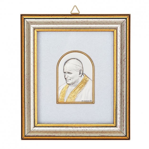 Obrazek Papież Jan Paweł II Prezent Na Chrzest GRAWER