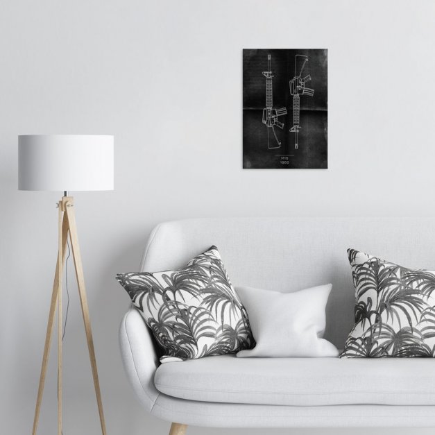 Plakat metalowy M16 Projekt Graphite M