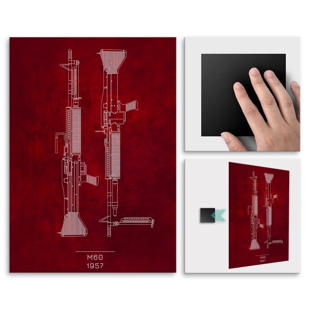 Plakat metalowy M60 Projekt Scarlet L